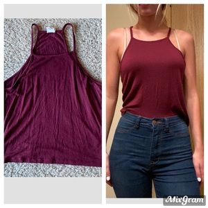 Maroon tank top